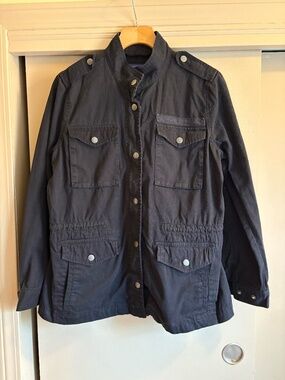 Black cotton field jacket size small